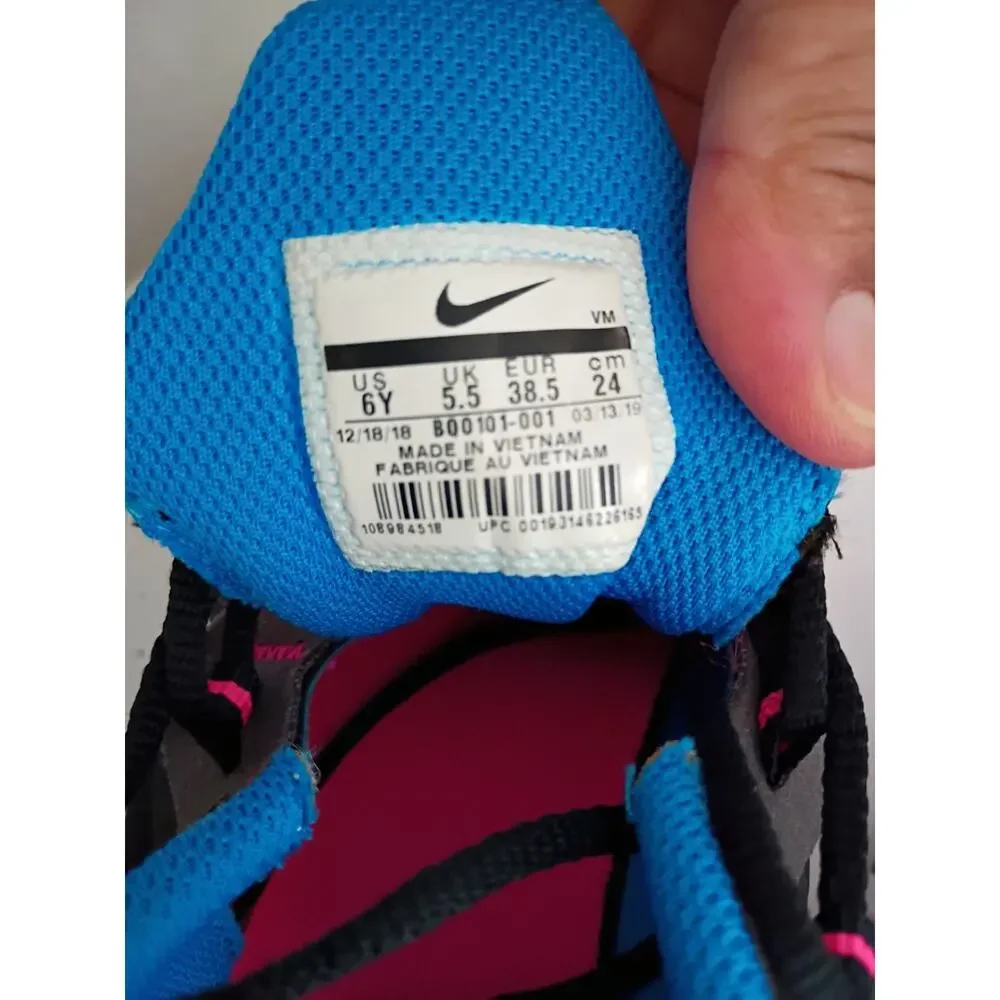 Nike BQ0101-001 Air Max 270 React Youth Girls Pink Lace Up Shoes Size 6Y
